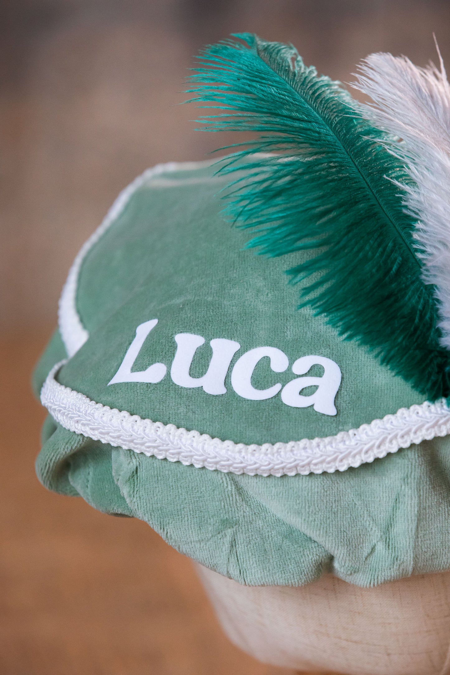 gepersonaliseerde pietenmuts met naam handgemaakt luxe