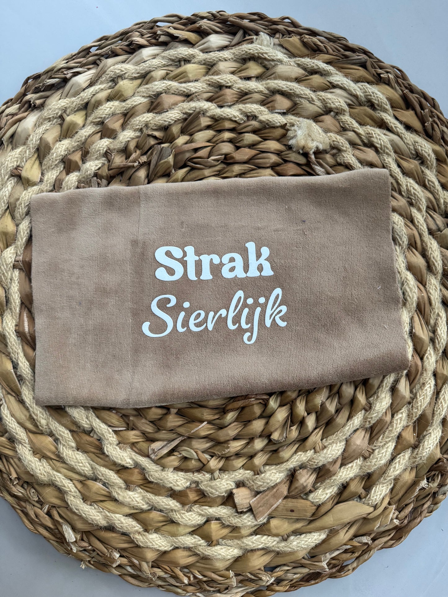 (gepersonaliseerde) pietenmuts beige met strik