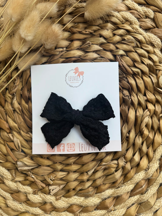 Antislip haarspeldjes broderie strik (3 varianten)