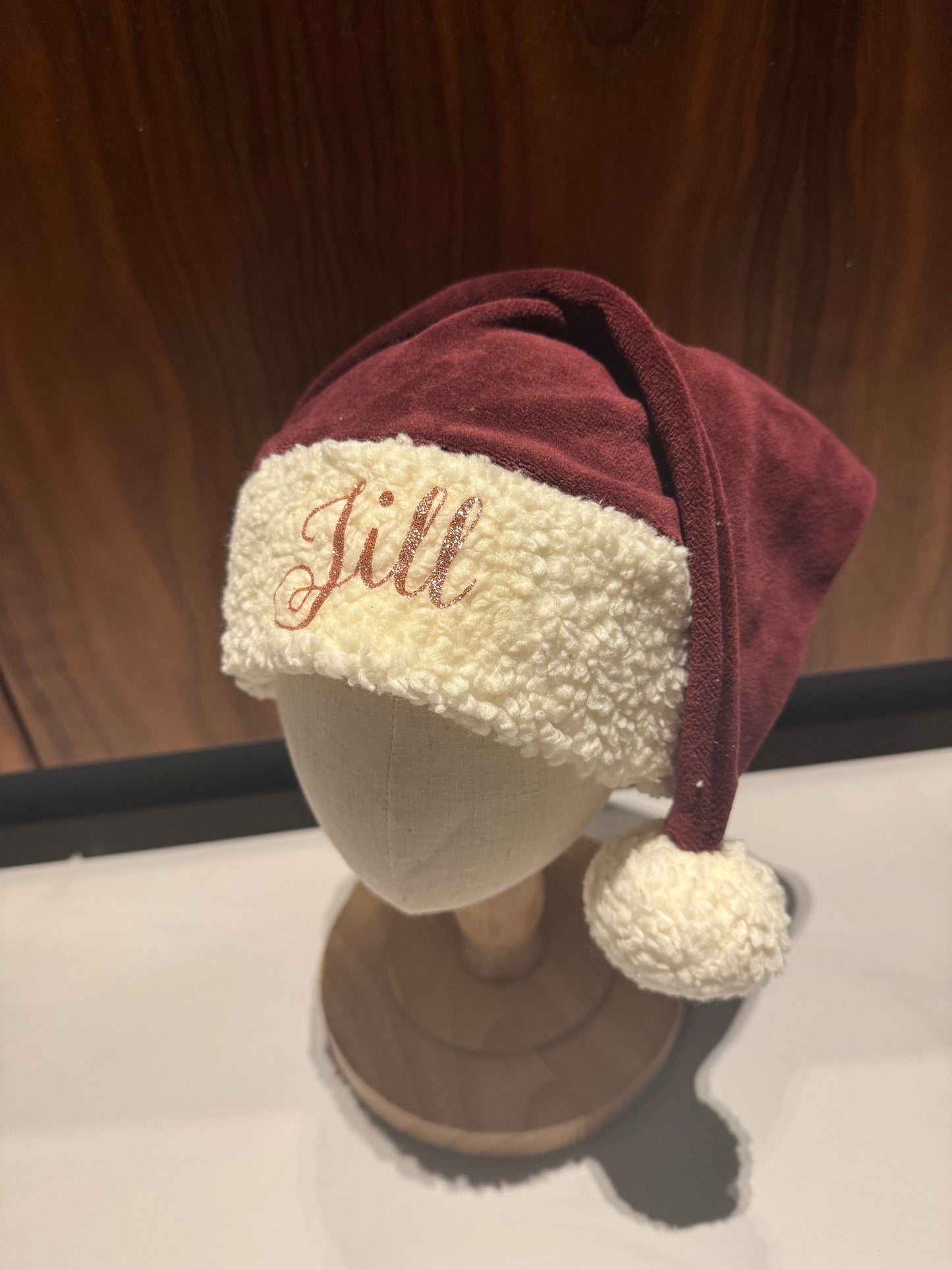 Kerstmuts bruin (met naam)