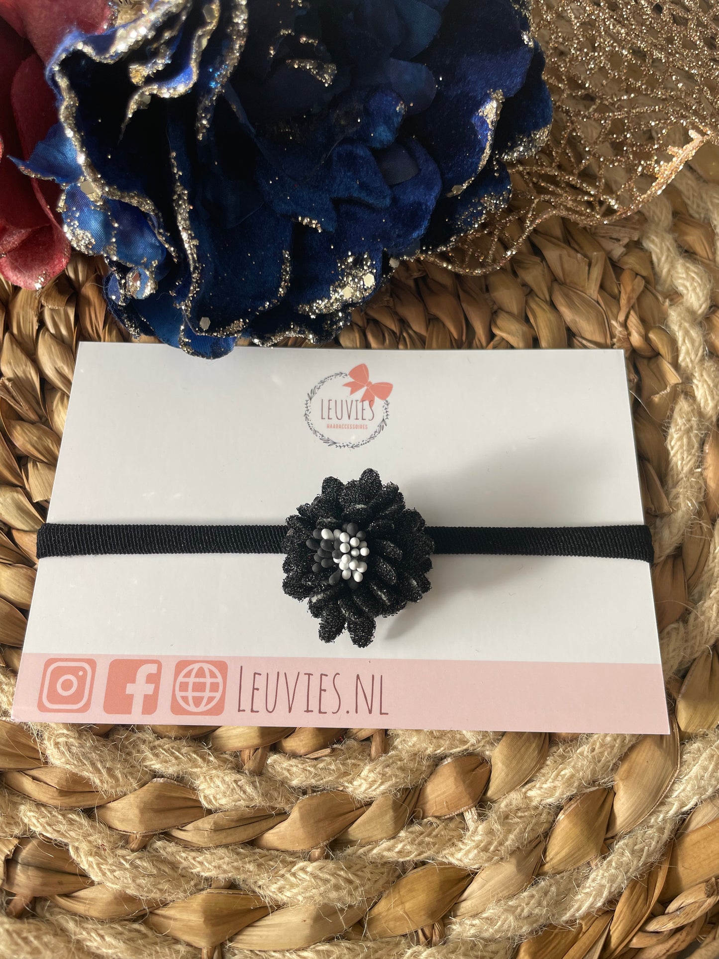 Christmas flower headband (3 colours)