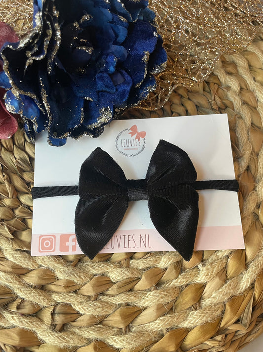 Hairband Christmas velvet bow (4 colors)