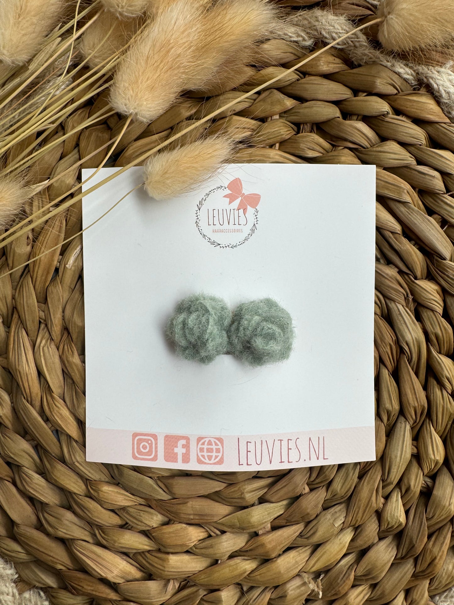 antislip haarspeldjes speldjes bloem vilt anti slip knipjes