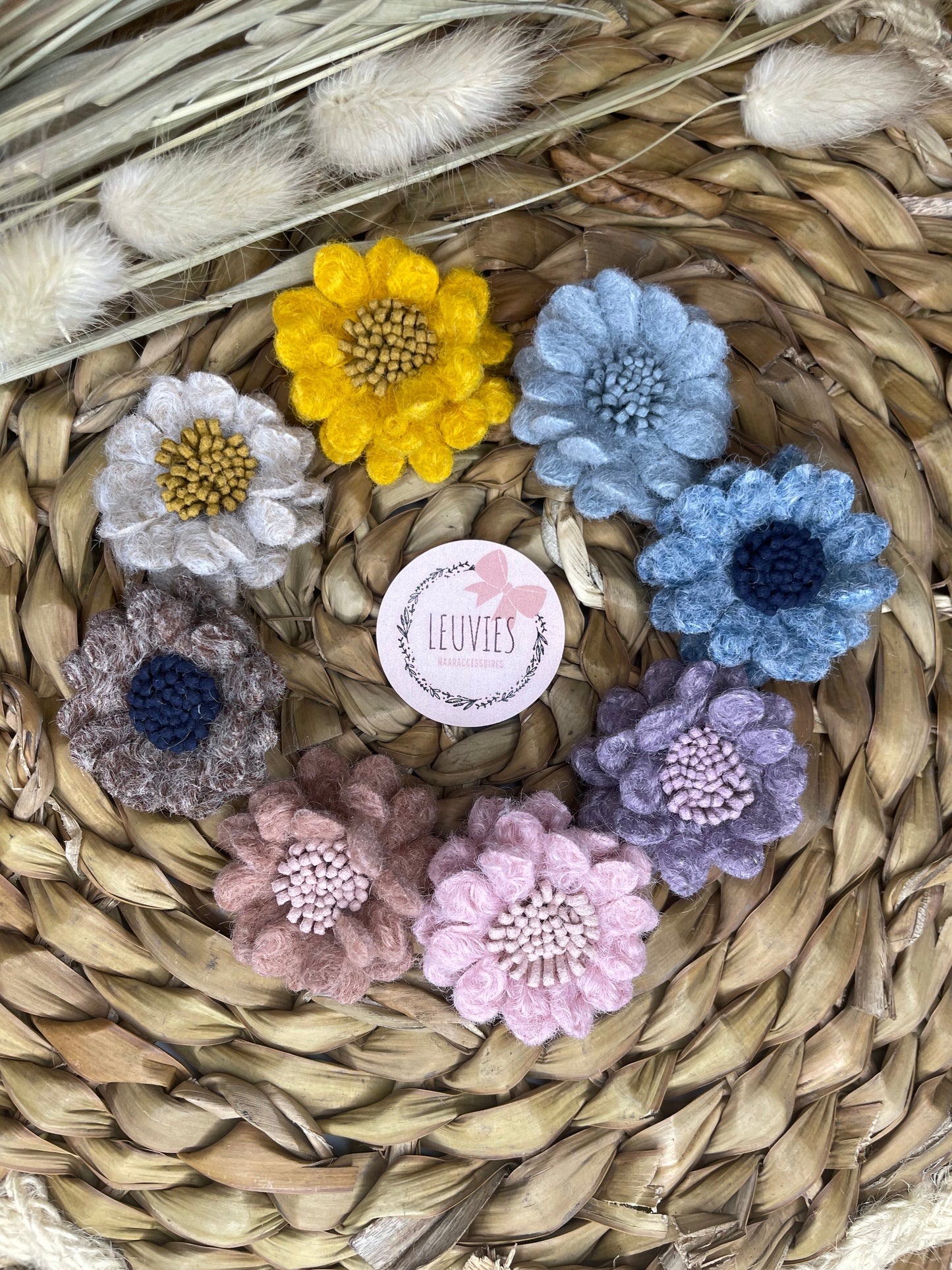 Krokodilklemme Blume Mara (8 Farben)