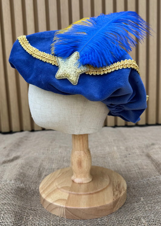 (gepersonaliseerde) pietenmuts kobalt blauw met ster