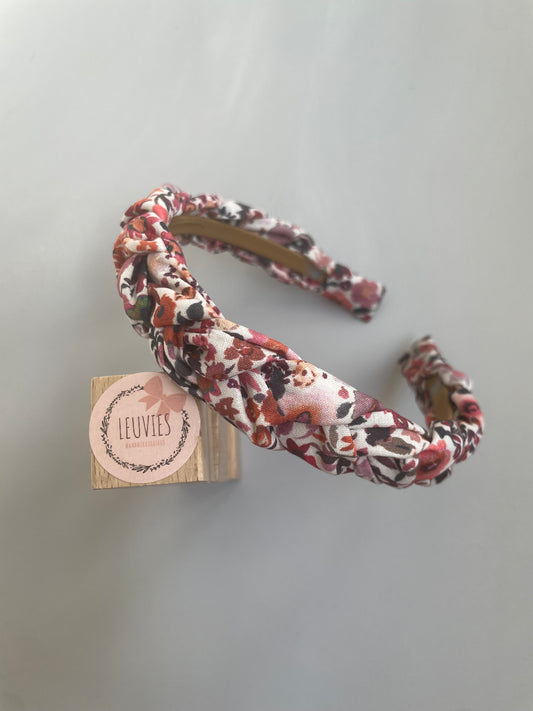 Gevlochten flower diadeem (3 kleuren)