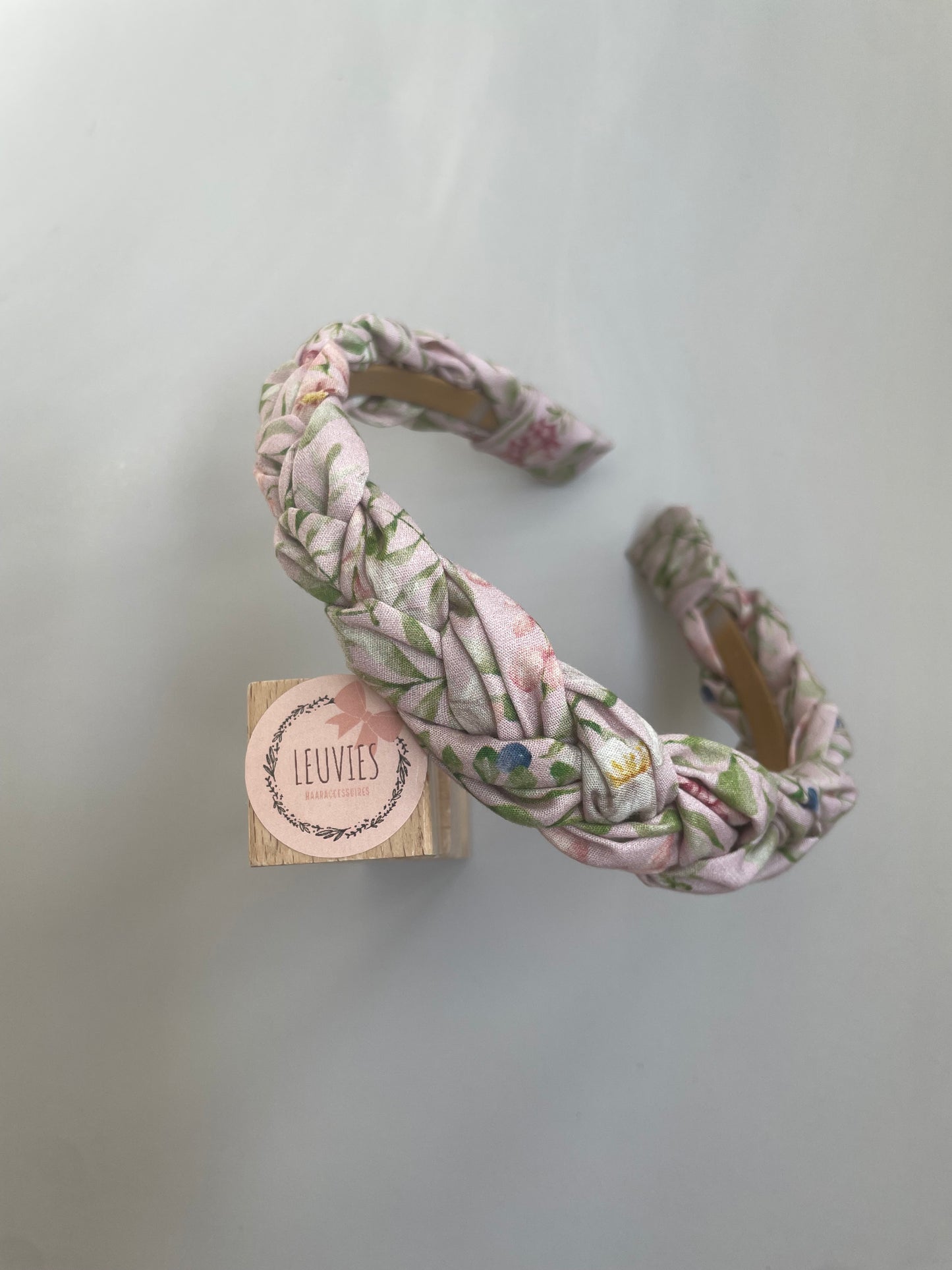 Gevlochten flower diadeem (3 kleuren)
