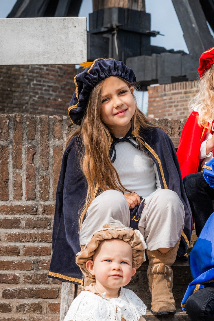 Luxe pieten piet verkleedset pietenmuts pietencape pepernotenzakje met naam gepersonaliseerd