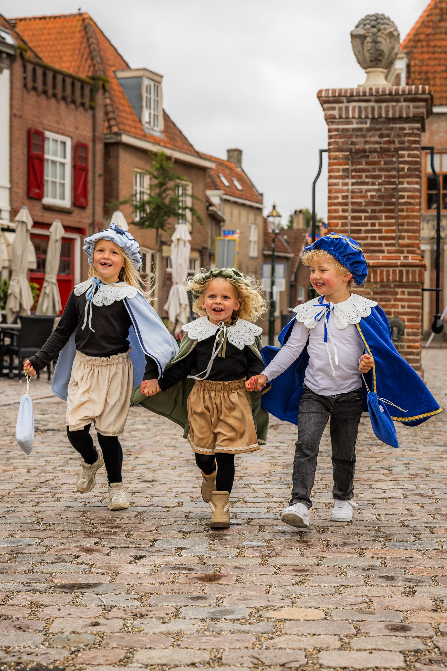 Luxe pietenpak kobalt blauw | Leuvies