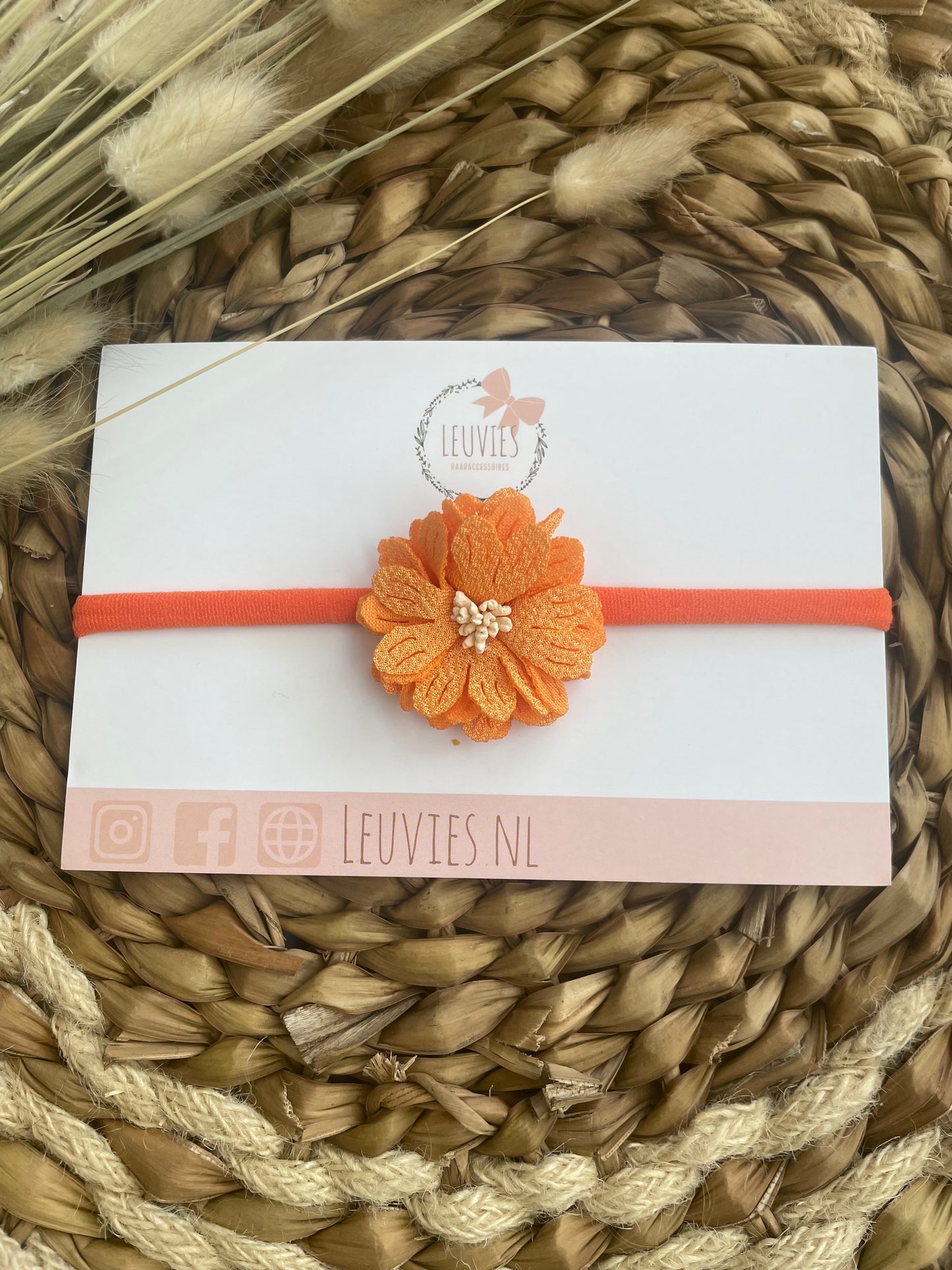 Haarbandje oranje Anna