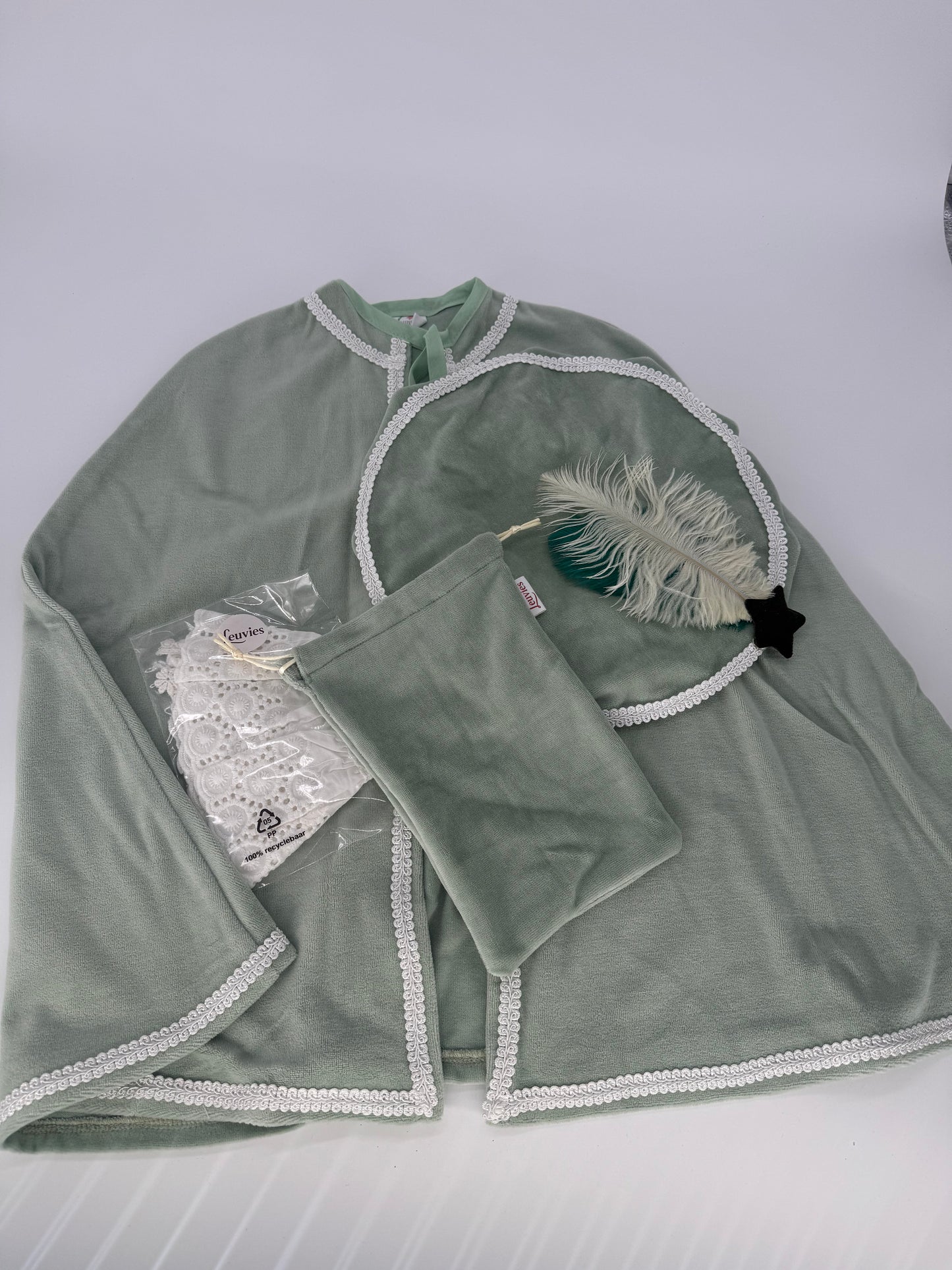 Luxe pietenpak mintgroen | Leuvies