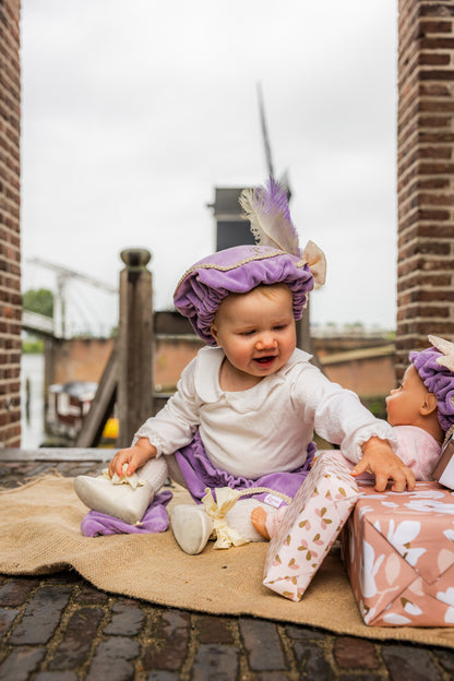 Pietenmuts (met naam) – Luxe lila met strik | Leuvies