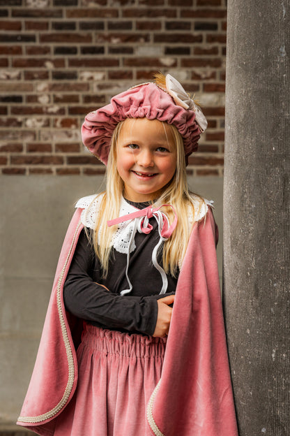 (personalized) Piet hat old pink with bow