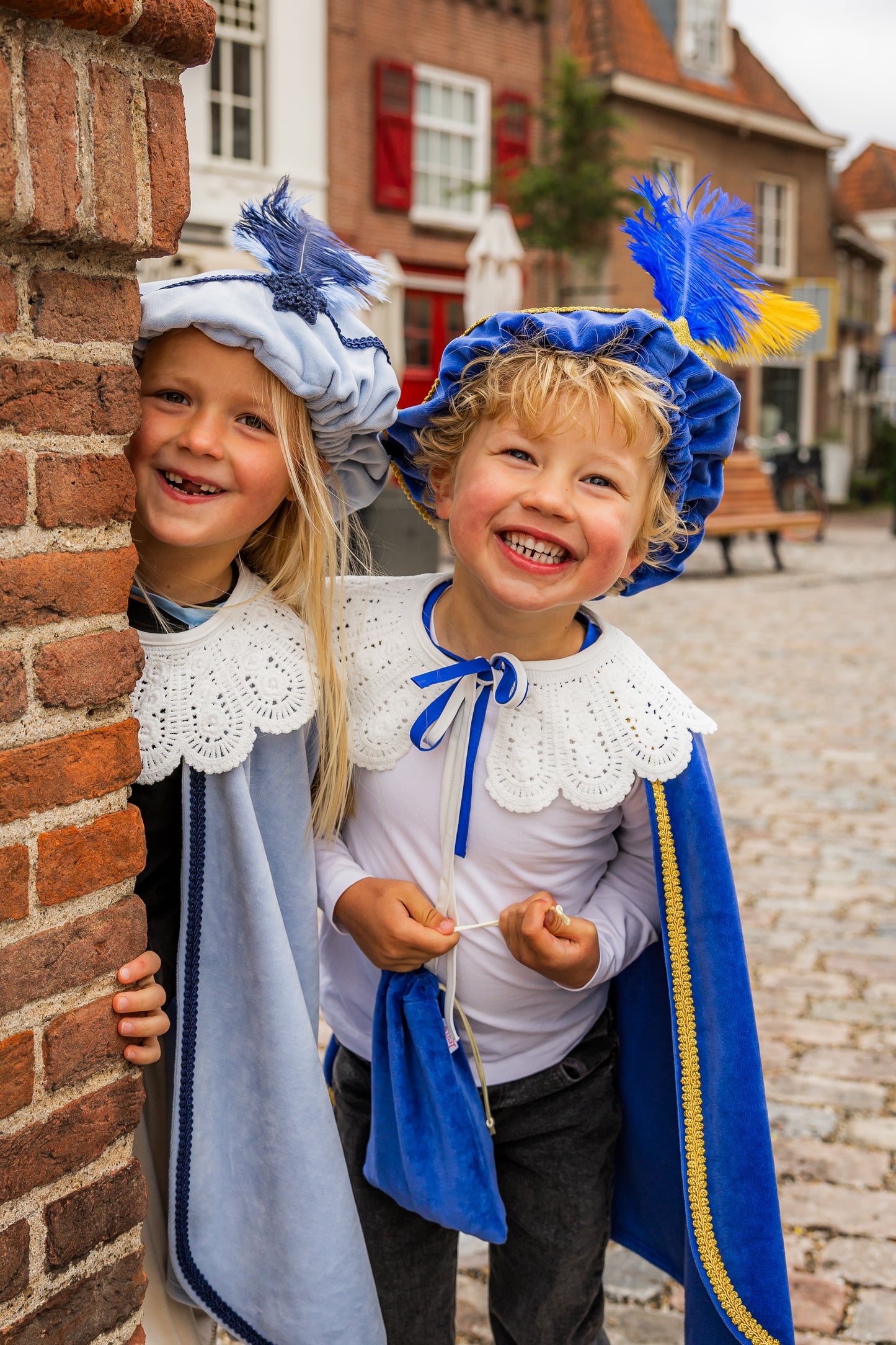 Pietenmuts (met naam) - Luxe lichtblauw met ster | Leuvies