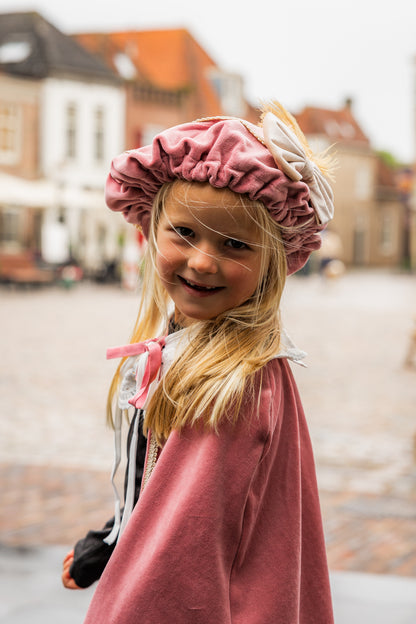 (personalized) Piet hat old pink with bow