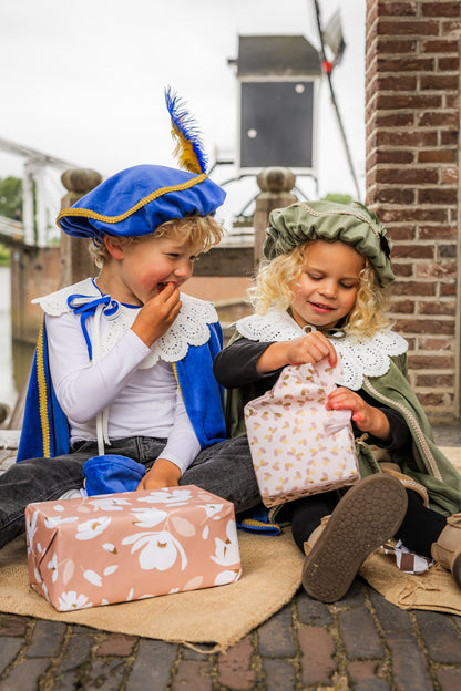 Pietenmuts (met naam) - Luxe kobalt blauw met ster | Leuvies