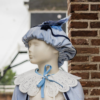 Pietenmuts (met naam) - Luxe lichtblauw met ster | Leuvies